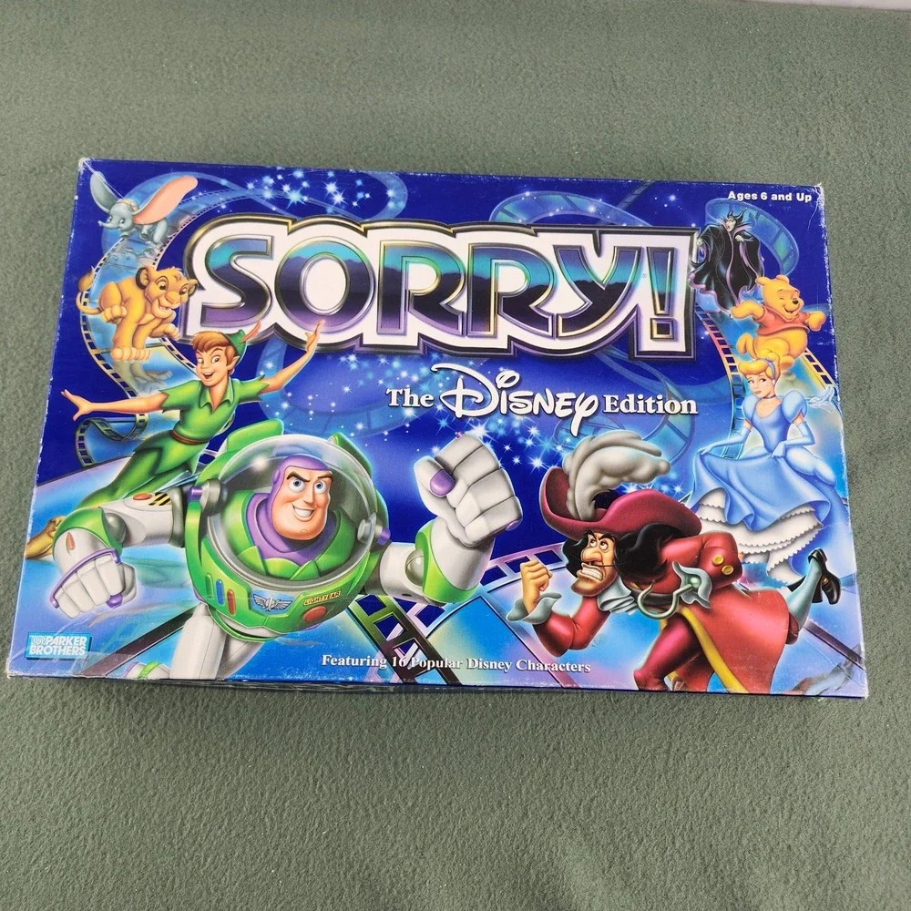 2001 Sorry! The Disney Edition Game by Parker Brothers Complete
